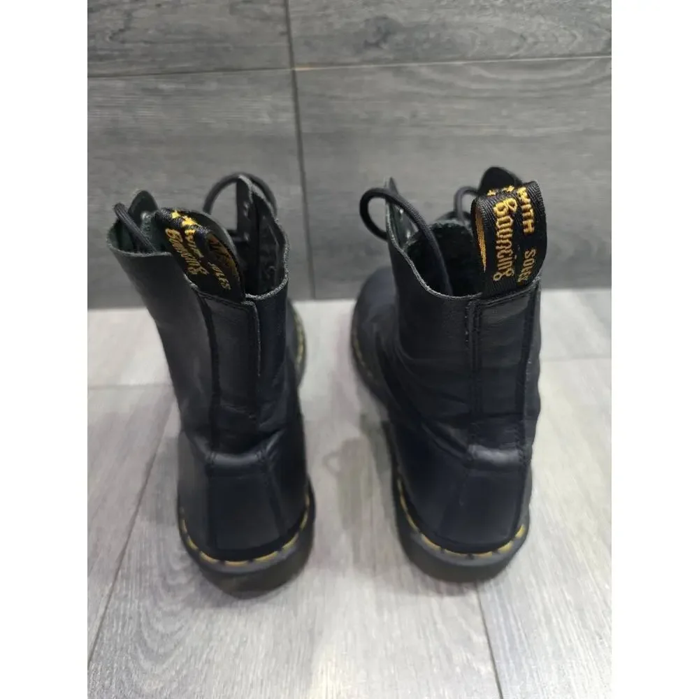 Dr. Martens Doc Martens 1460 Ambassador Blk Leather Lace Up Boots Size 8 S000151